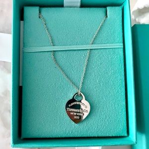 Authentic Return to Tiffany & Co Heart Tag Pendant NWOT
